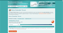 Desktop Screenshot of forum.penisextendervote.com